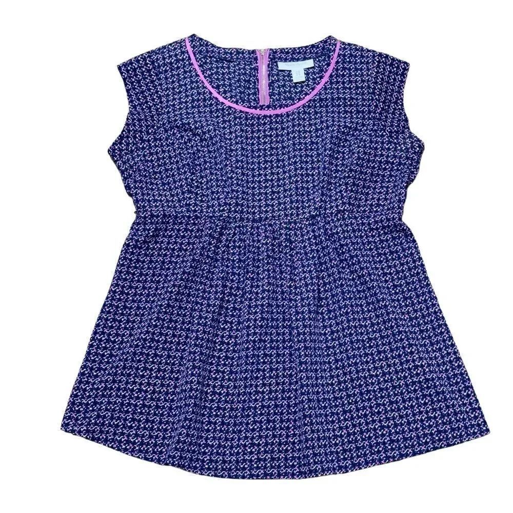 MOTHERHOOD Back Zip Maternity Top MEDIUM